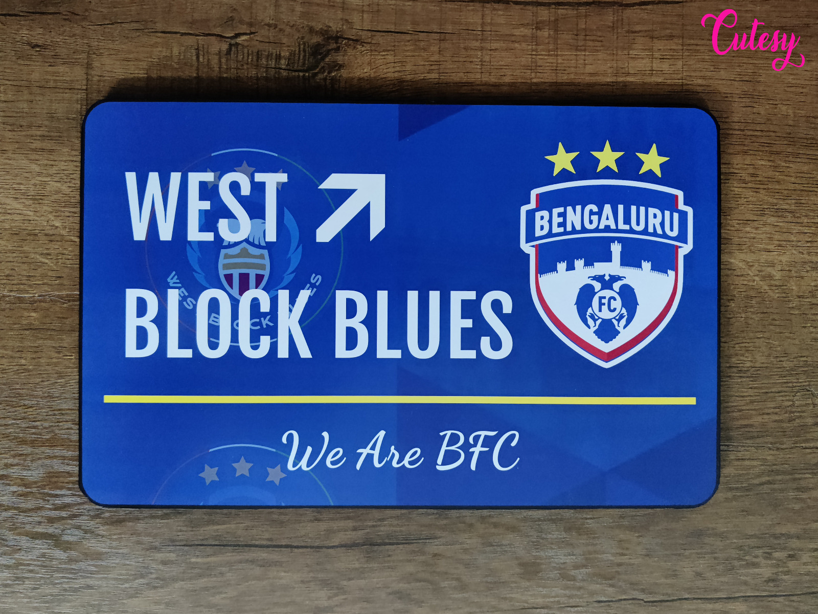 Cutesy Door Sign Blue