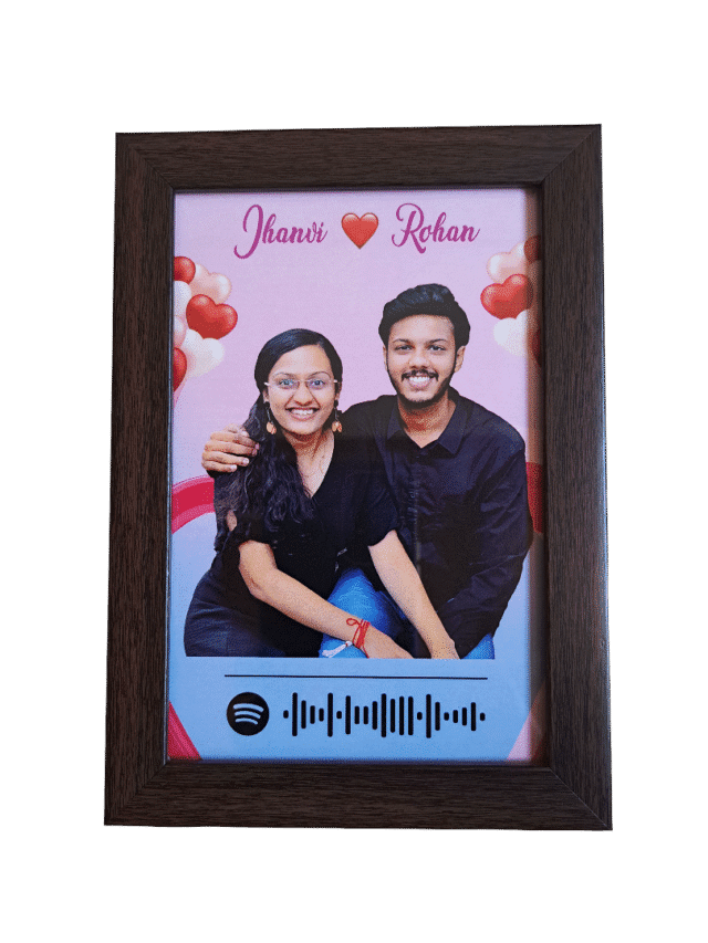Cutesy Musical Photo Frame on a table