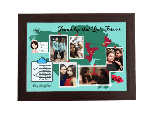 Friends adding memories to a Memory Map