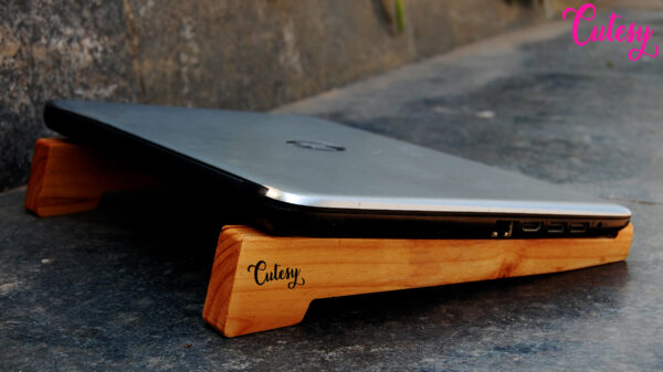 Cutesy Wooden Laptop Stand