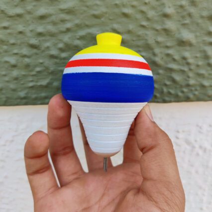 Cutesy Traditional Spin Top – Handcrafted Classic Indian Toy