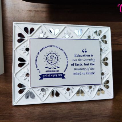 Cutesy Lippan Art Momento – Traditional Gujarat Mud Mirror Work from Cutesy India