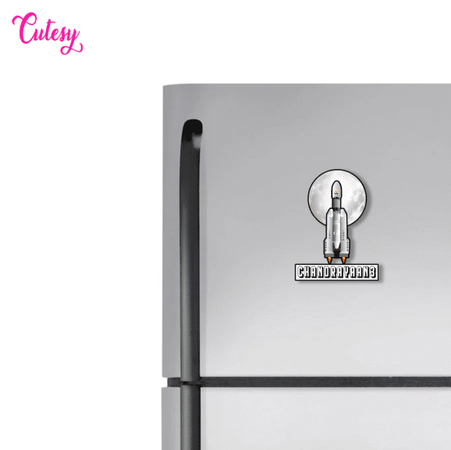 CHANDRAYAAN 3 Magnet on fridge