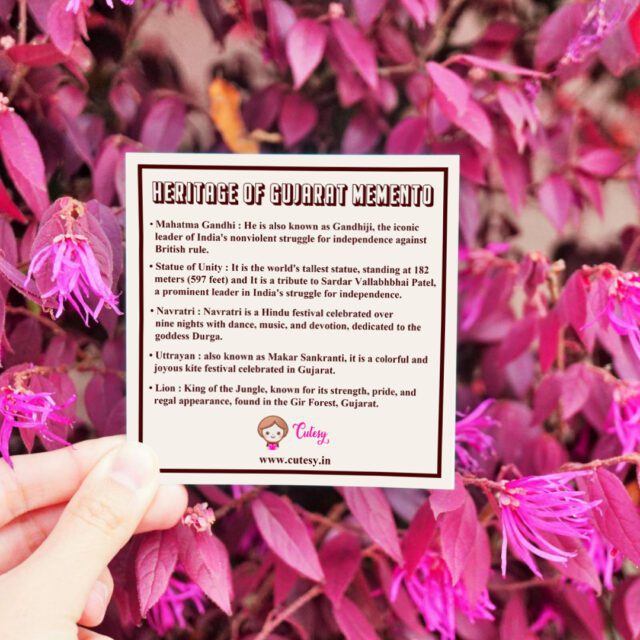Heritage of Gujarat Memento with special card