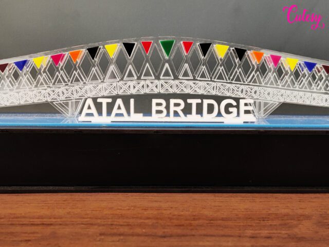 Close Up Photo of Atal Bridge Memento Souvenir
