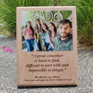 Wooden Photo Frame Engraved