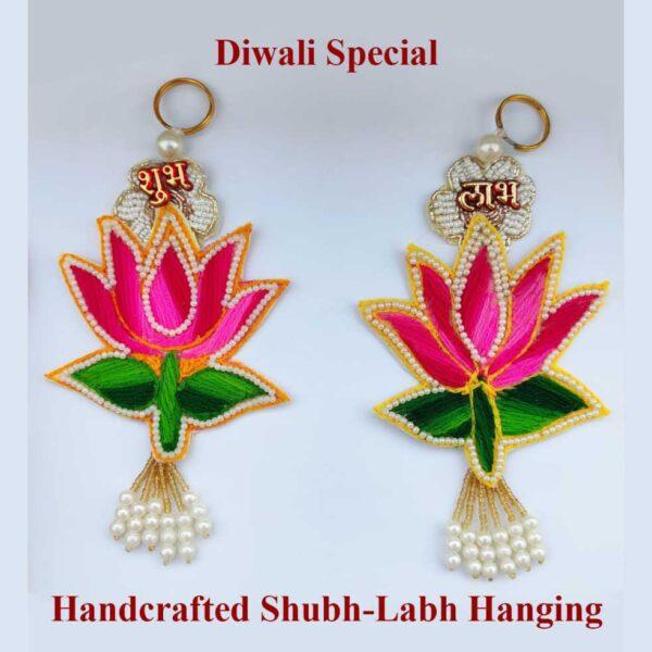 Handcrafted Shubh-Labh hangings!