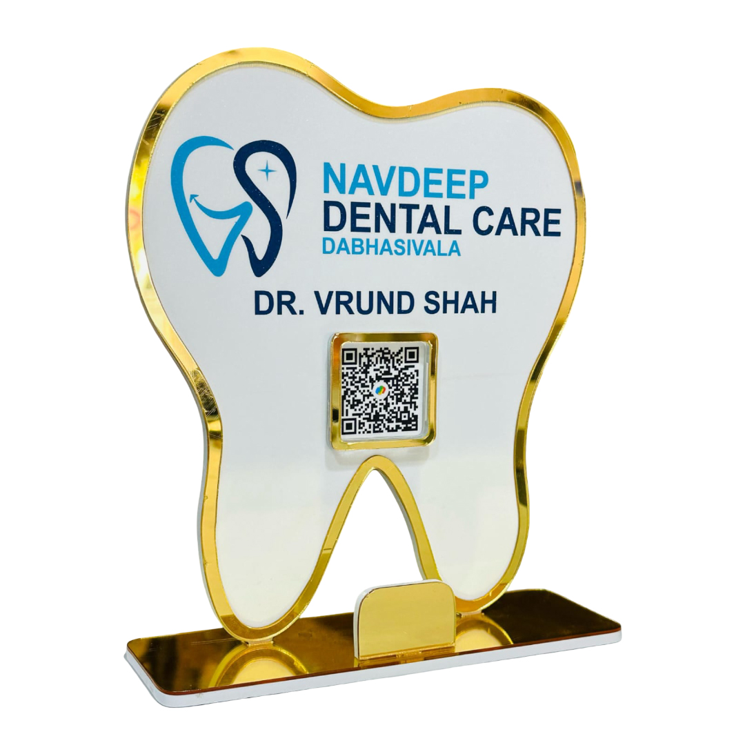 Tooth-Shaped Dental Card Holder