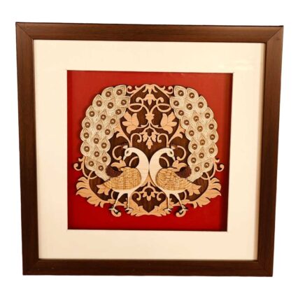 Royal Peacock Multi-layer MDF Frame Showpiece